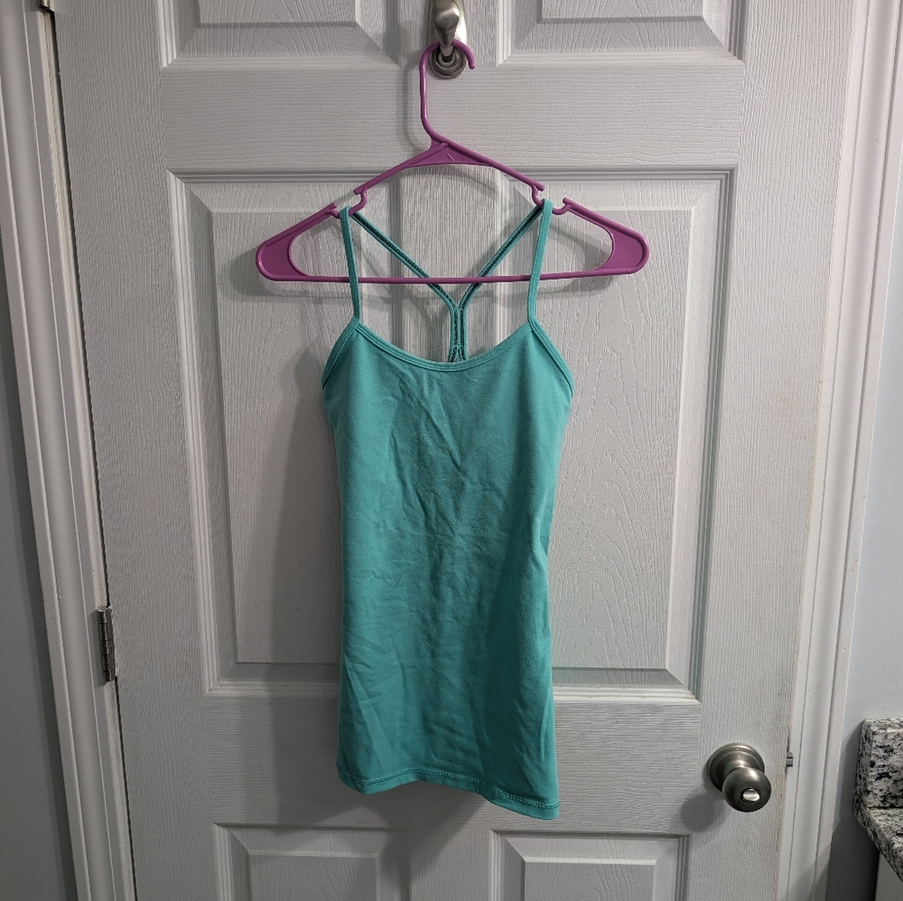 Lululemon Power Y Tank Clear Mint - Size 4